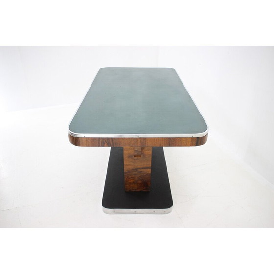 Image 1 of Table vintage Art Déco en noyer, Tchécoslovaquie 1930