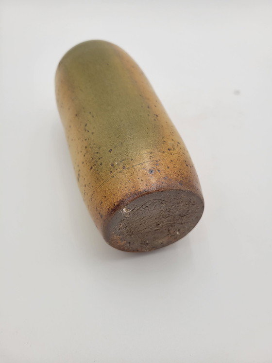 Image 1 of Vase Artisanal Vintage En Grès Pyrité