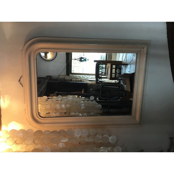 Image 1 of Miroir vintage laqué écru