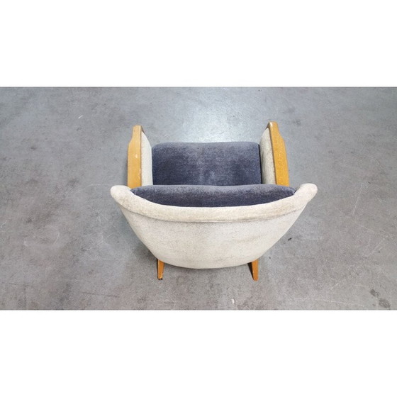 Image 1 of Paire de fauteuils club vintage bi color, 1950