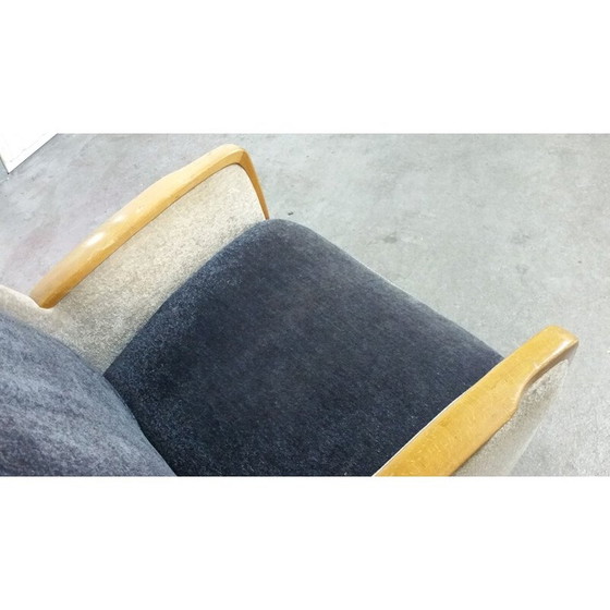 Image 1 of Paire de fauteuils club vintage bi color, 1950