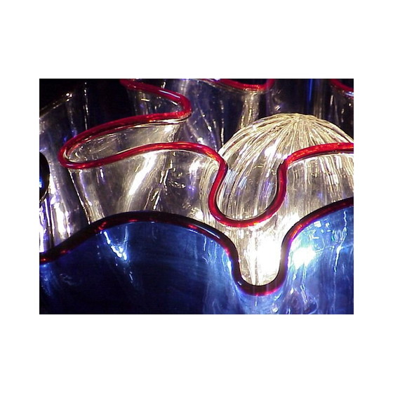 Image 1 of Lampadaire vintage avec trois verres à galène par Adalberto Dal Lago pour Vistosi, 1960