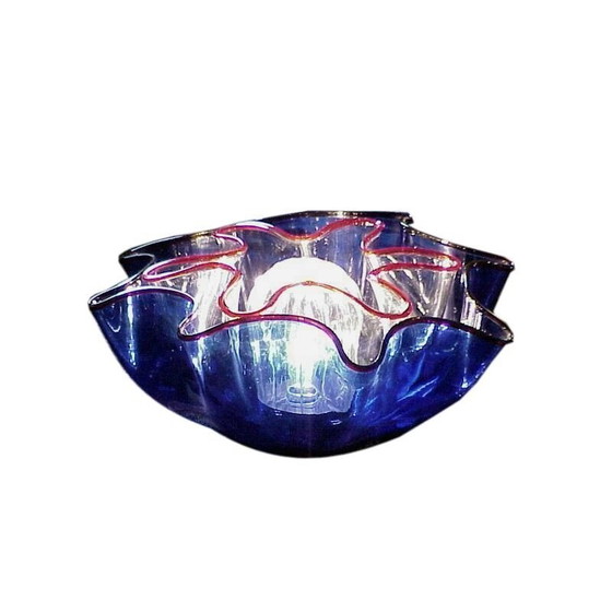 Image 1 of Lampadaire vintage avec trois verres à galène par Adalberto Dal Lago pour Vistosi, 1960