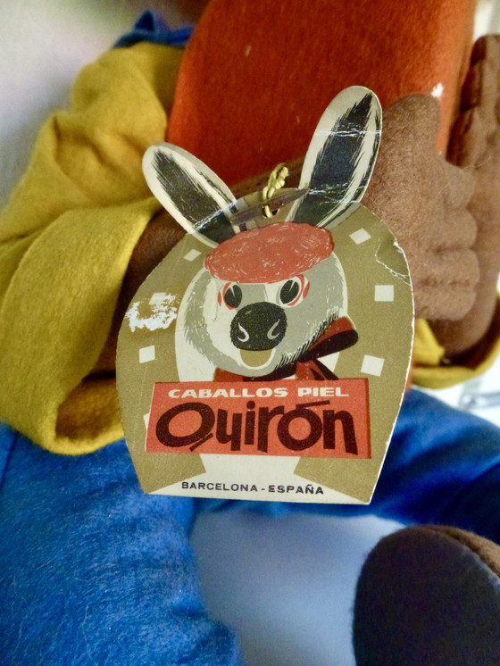 Image 1 of Vintage Dolle Mina Hippie Doll With Lamp From The 60s-70s.