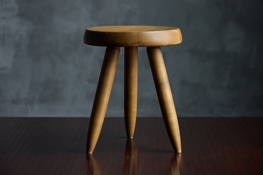 Tabouret "Berger" par Charlotte Perriand pour Steph Simon - 1965