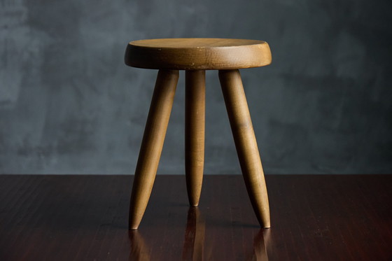 Image 1 of Tabouret "Berger" par Charlotte Perriand pour Steph Simon - 1965