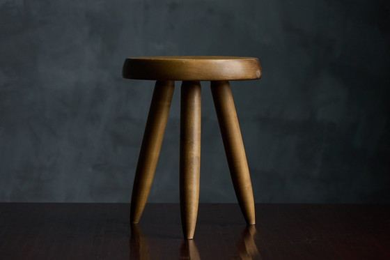 Image 1 of Tabouret "Berger" par Charlotte Perriand pour Steph Simon - 1965