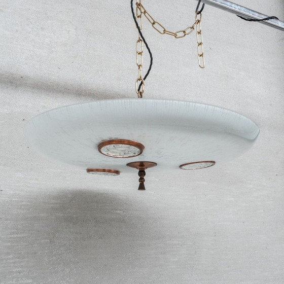 Image 1 of Lampe suspendue inhabituelle du milieu du siècle, Hollande, années 1970