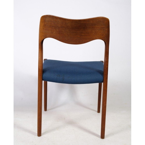 Image 1 of Ensemble de 6 chaises de salle à manger vintage modèle 71 par Niels O. Møller pour J.L Møllers Møbelfabrik, 1960