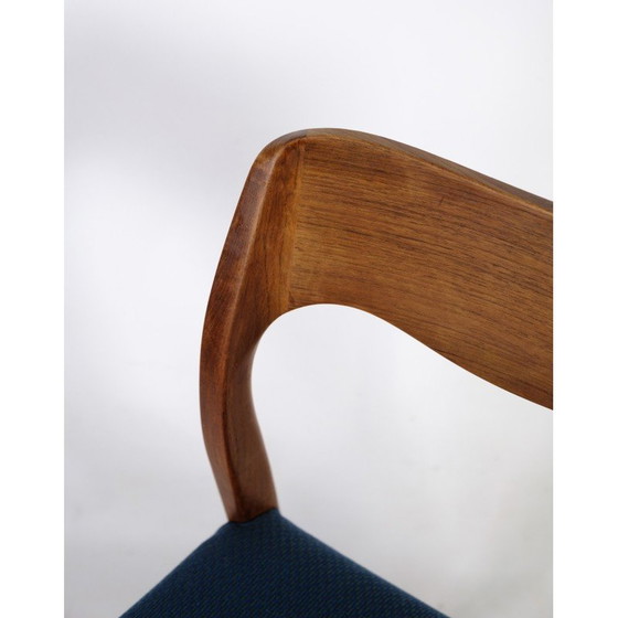 Image 1 of Ensemble de 6 chaises de salle à manger vintage modèle 71 par Niels O. Møller pour J.L Møllers Møbelfabrik, 1960
