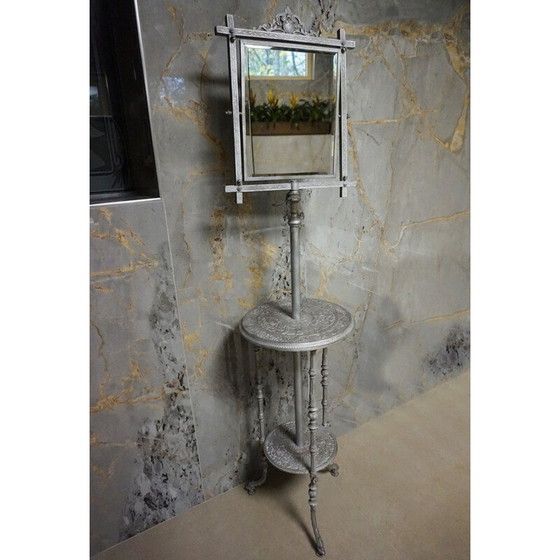 Image 1 of Support de rasage vintage en fonte, France 1900