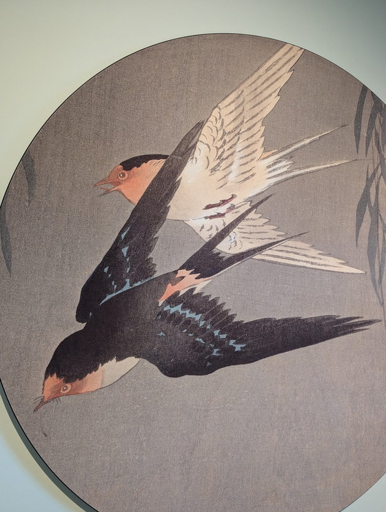 Image 1 of Cercle mural acoustique - Ohara Koson (150 cm de diamètre)