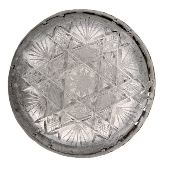 Image 1 of Cendrier vintage en cristal par Huta Szkła Julia, Pologne 1980