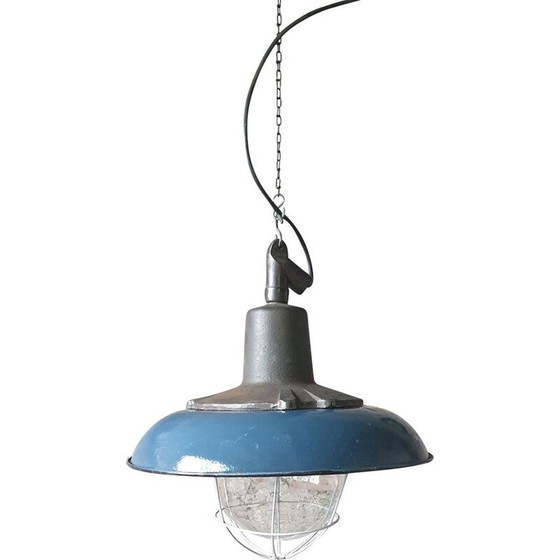 Image 1 of Lampe pendante industrielle Vintage de Wilkasy A23, années 1950
