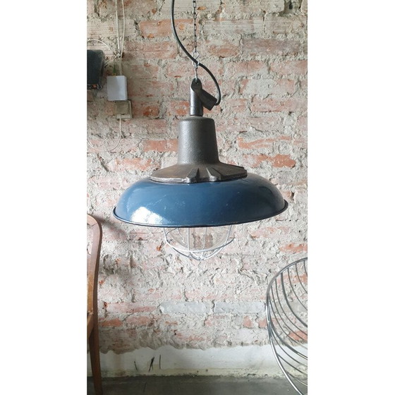 Image 1 of Lampe pendante industrielle Vintage de Wilkasy A23, années 1950