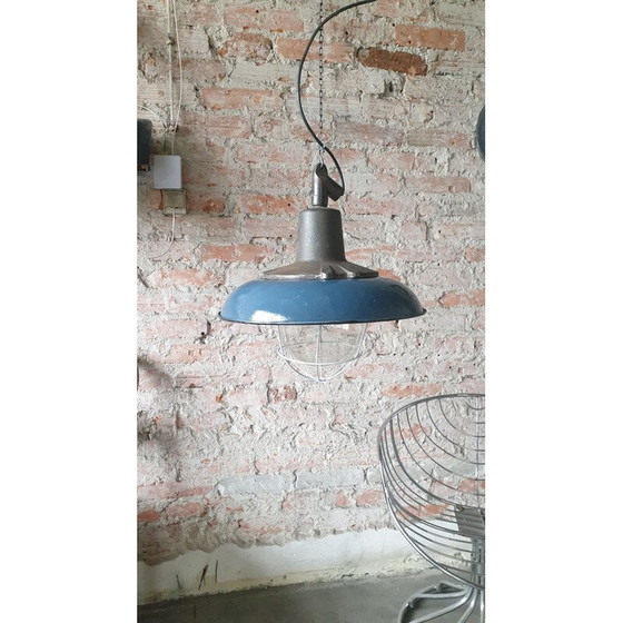 Image 1 of Lampe pendante industrielle Vintage de Wilkasy A23, années 1950