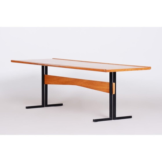 Image 1 of Table basse vintage en frêne, Tchécoslovaquie 1960