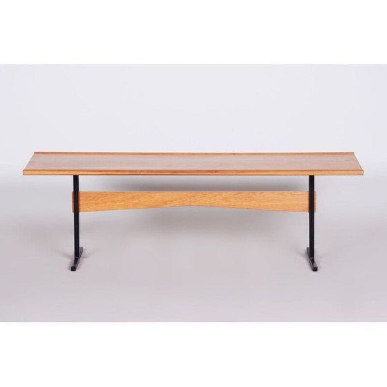 Image 1 of Table basse vintage en frêne, Tchécoslovaquie 1960
