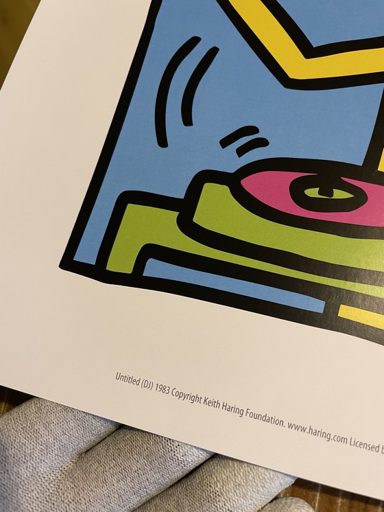 Image 1 of Keith Haring (1958-1990), Untitled (Dj), 1983, Licensed By Artestar Ny, Printed In U.K.
