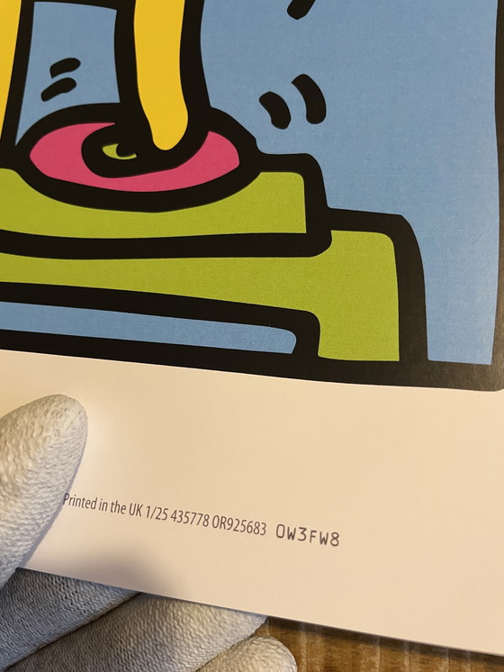 Image 1 of Keith Haring (1958-1990), Untitled (Dj), 1983, Licensed By Artestar Ny, Printed In U.K.