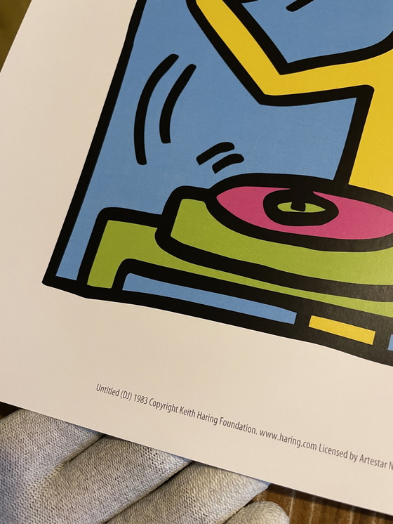 Image 1 of Keith Haring (1958-1990), Untitled (Dj), 1983, Licensed By Artestar Ny, Printed In U.K.