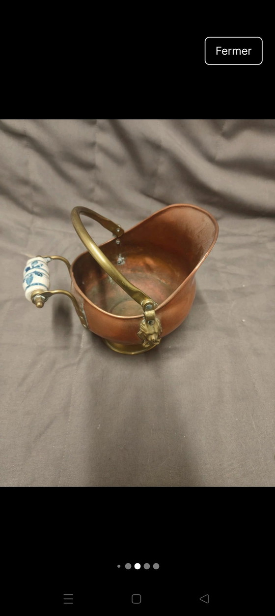 Image 1 of Seau A Charbon De Cuisine Ancien