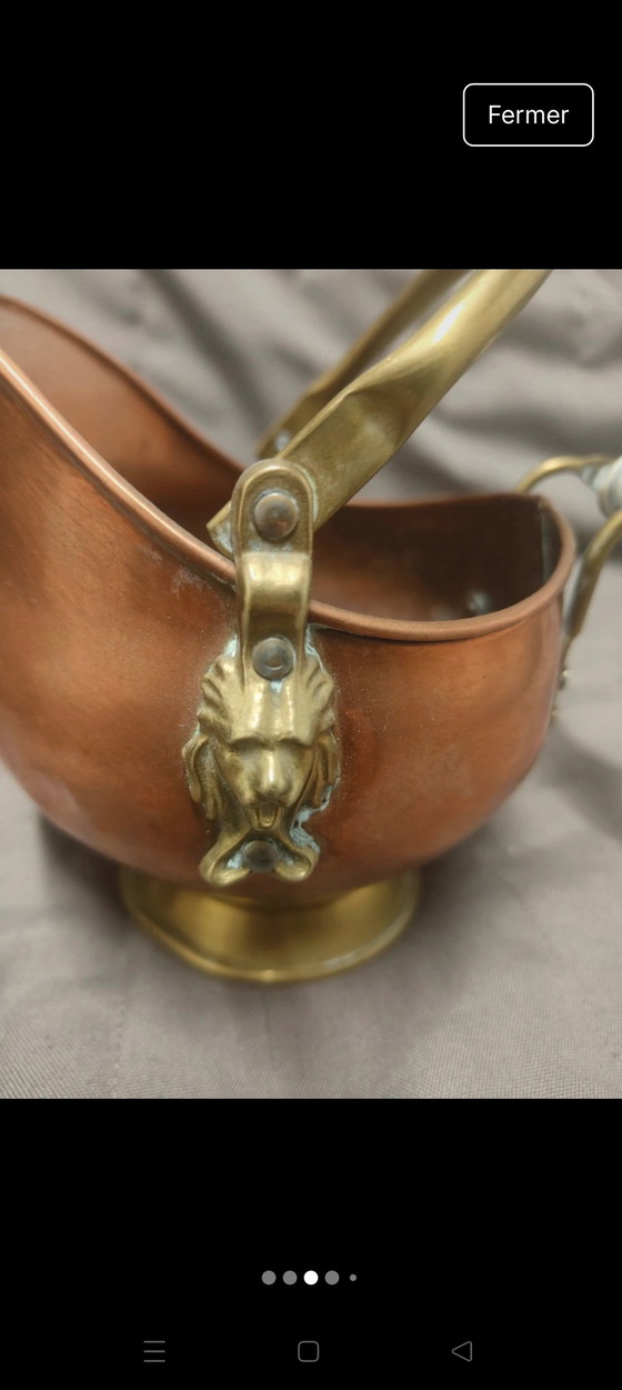 Image 1 of Seau A Charbon De Cuisine Ancien