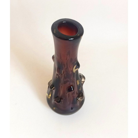 Image 1 of Vase vintage en verre de Murano, 1970