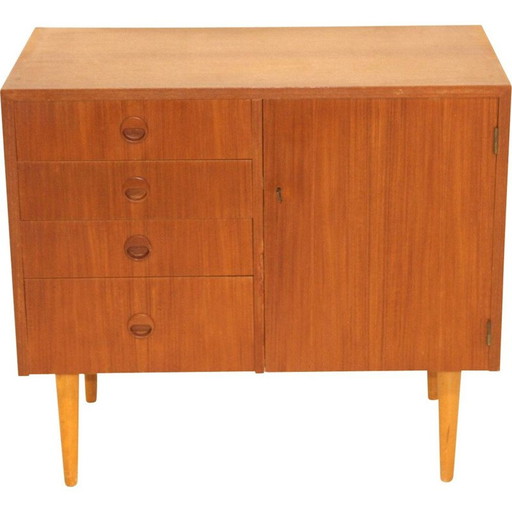 Commode scandinave en teck, Suède 1960