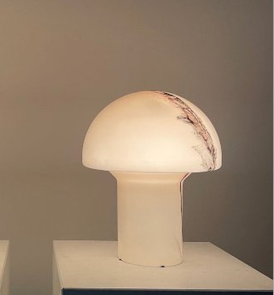 Image 1 of Paire de lampes de table à champignon Lido en verre brun Peill et Putzler, 1970