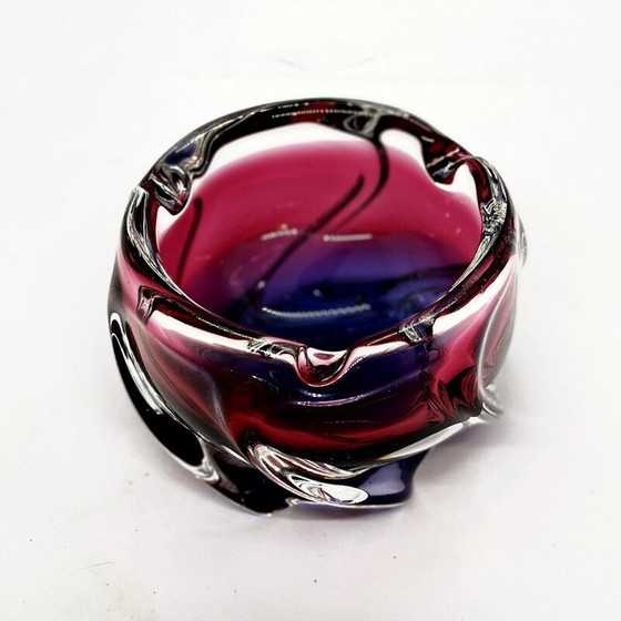 Image 1 of Cendrier vintage en verre par J. Hospodka pour Chribska Sklarna, Tchécoslovaquie 1960