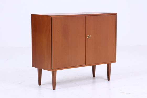 Image 1 of Commode Vintage années 60 | Mid Century Armoire Vintage Rangement couloir Rétro Bois