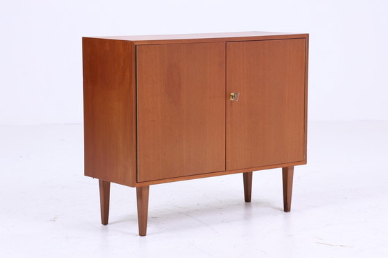 Image 1 of Commode Vintage années 60 | Mid Century Armoire Vintage Rangement couloir Rétro Bois