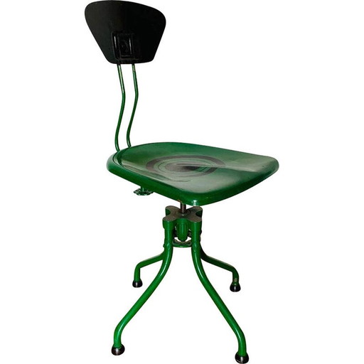 Chaise vintage en métal m42 par Henri Liber pour Flambo, France 1930