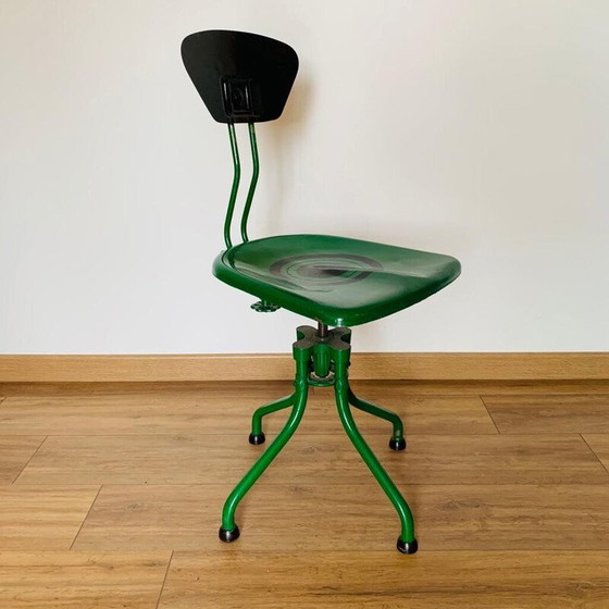 Image 1 of Chaise vintage en métal m42 par Henri Liber pour Flambo, France 1930