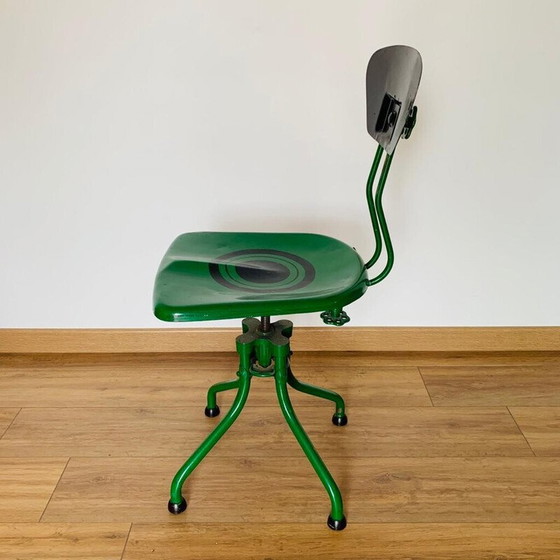 Image 1 of Chaise vintage en métal m42 par Henri Liber pour Flambo, France 1930