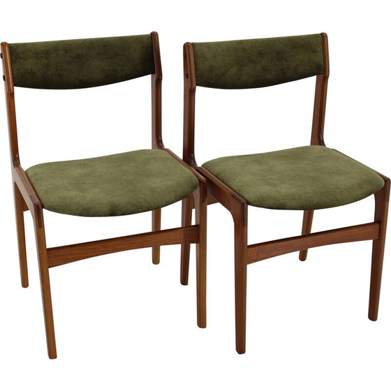 Image 1 of Paire de chaises de salle à manger vintage en teck danois, années 1960