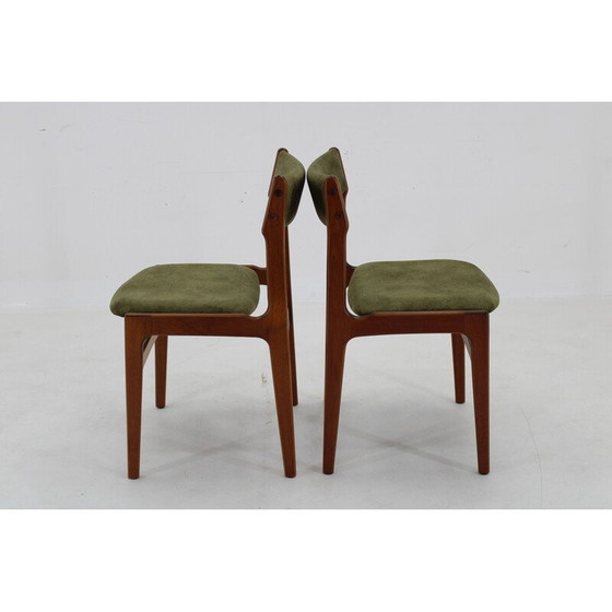 Image 1 of Paire de chaises de salle à manger vintage en teck danois, années 1960