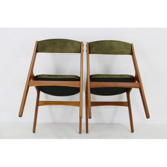Image 1 of Paire de chaises de salle à manger vintage en teck danois, années 1960