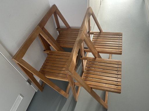 Jeu de 4 chaises pliantes Aldo Jacober