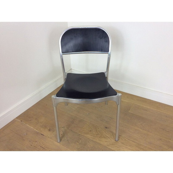 Image 1 of Ensemble de salle à manger vintage avec plateau en verre fumé