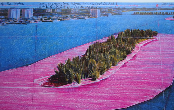 Image 1 of Christo - Projet " Îles entourées " Baie de Biscayne -1980 -83