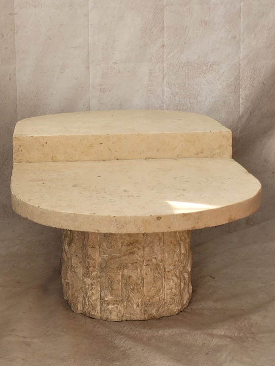 Image 1 of Table Basse Ovale En Pierre Mactan Par Magnussen Ponte