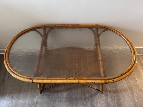 Image 1 of Rohe Noordwolde Table d'appoint en rotin Table basse