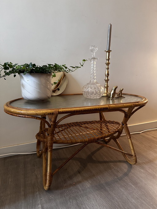 Rohe Noordwolde Table d'appoint en rotin Table basse