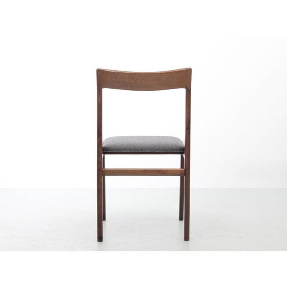 Image 1 of Ensemble de 6 chaises scandinaves vintage en palissandre de Rio et tissu Kvadrat