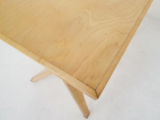 Image 1 of Cees Braakman For Pastoe Eb02 Birchwood Desk, Pays-Bas 1959