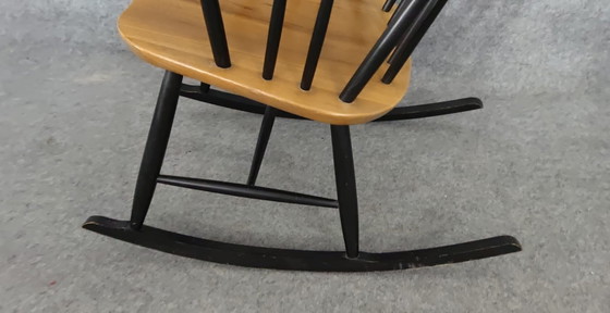 Image 1 of Chaise à bascule Mid Century Design Scandinave Chaise Rocking Chair Armchair Vintage Retro