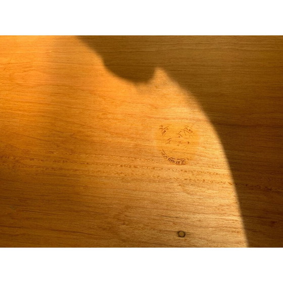 Image 1 of Table d'école vintage en bois de hêtre par Seating Co, USA 1940