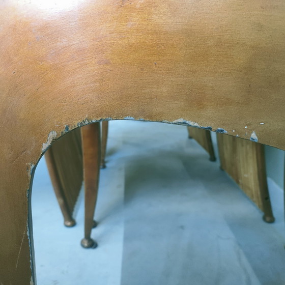 Image 1 of Ensemble unique de 6 chaises de salle à manger en rotin vintage